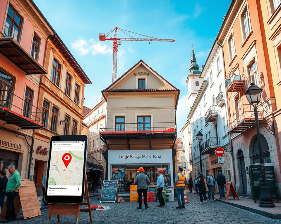 Reklama firmy remontowej Google Maps Toruń