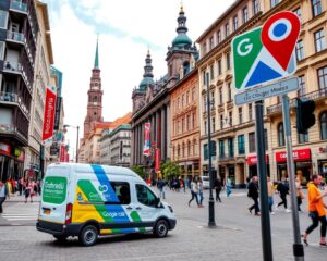 reklama firmy transportowej Google Maps Wrocław