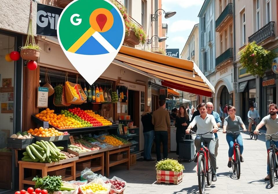 reklama sklepu spożywczego Google Maps Gdynia