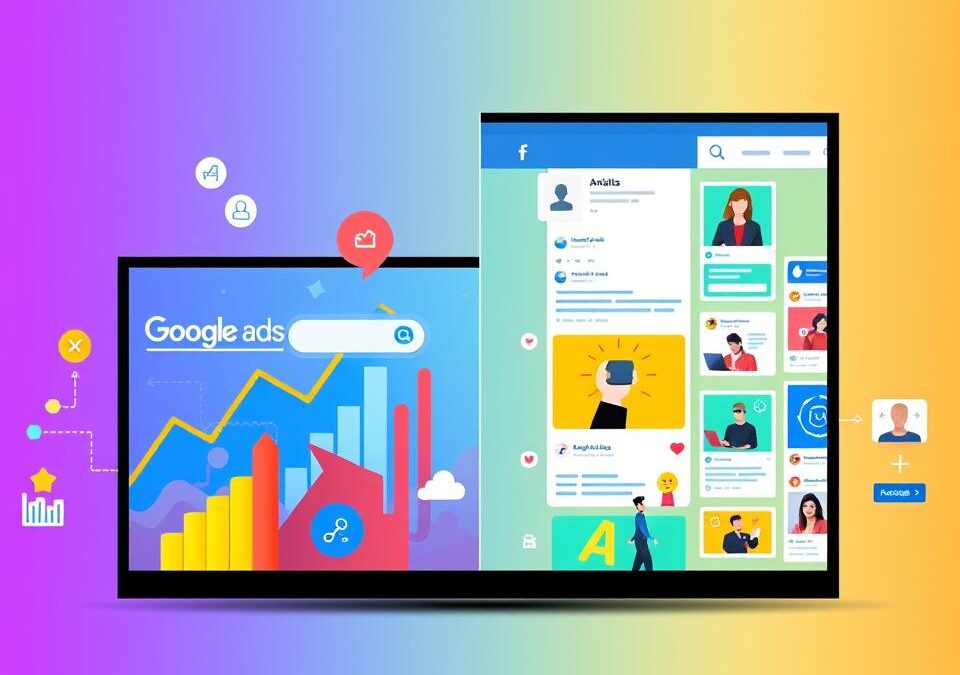 Porównanie usług reklamowych – google ads vs facebook ads