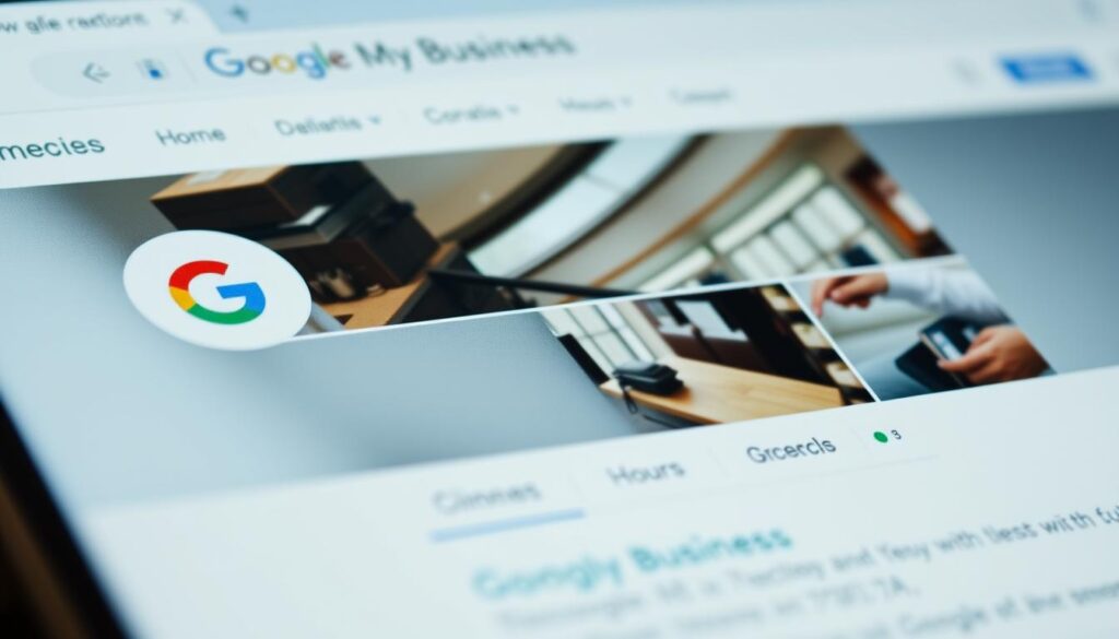 A close-up shot of a well-designed google my business profile page, with a modern and polished appearance. The layout is clean and uncluttered, featuring a high-quality business logo, compelling images showcasing the company's products or services, and neatly organized information about the business's location, hours, and contact details. The page exudes a sense of professionalism and attention to detail, conveying the idea of a visually appealing and optimized online presence that can help attract potential customers and improve the business's visibility on google. The overall mood is one of sophisticated simplicity, reflecting the care and effort put into crafting an effective google my business listing.