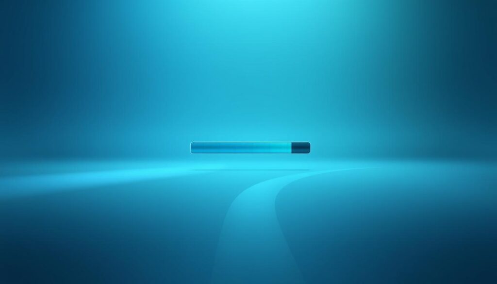 A serene and modern web page with a sleek, responsive design. In the center, a loading progress bar gracefully animates, reflecting the page's rapid loading speed. The background features a minimalist, calming gradient in shades of blue and green, evoking a sense of efficiency and technology. Subtle highlights and shadows provide depth, while the overall composition is clean and uncluttered, allowing the loading bar to take center stage. The lighting is soft and diffused, creating a professional, polished atmosphere. The angle is slightly elevated, giving a sense of authority and control over the user's digital experience.