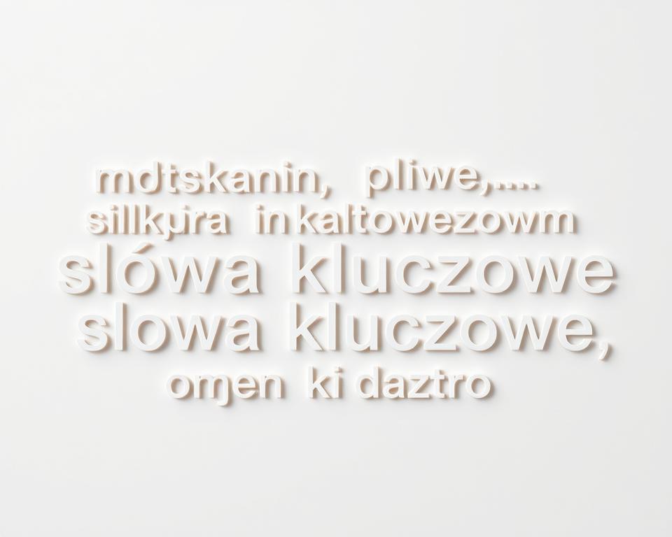 Słowa kluczowe Słowa kluczowe