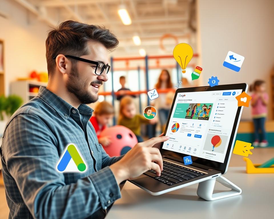 kampanie Google Ads dla sali zabaw