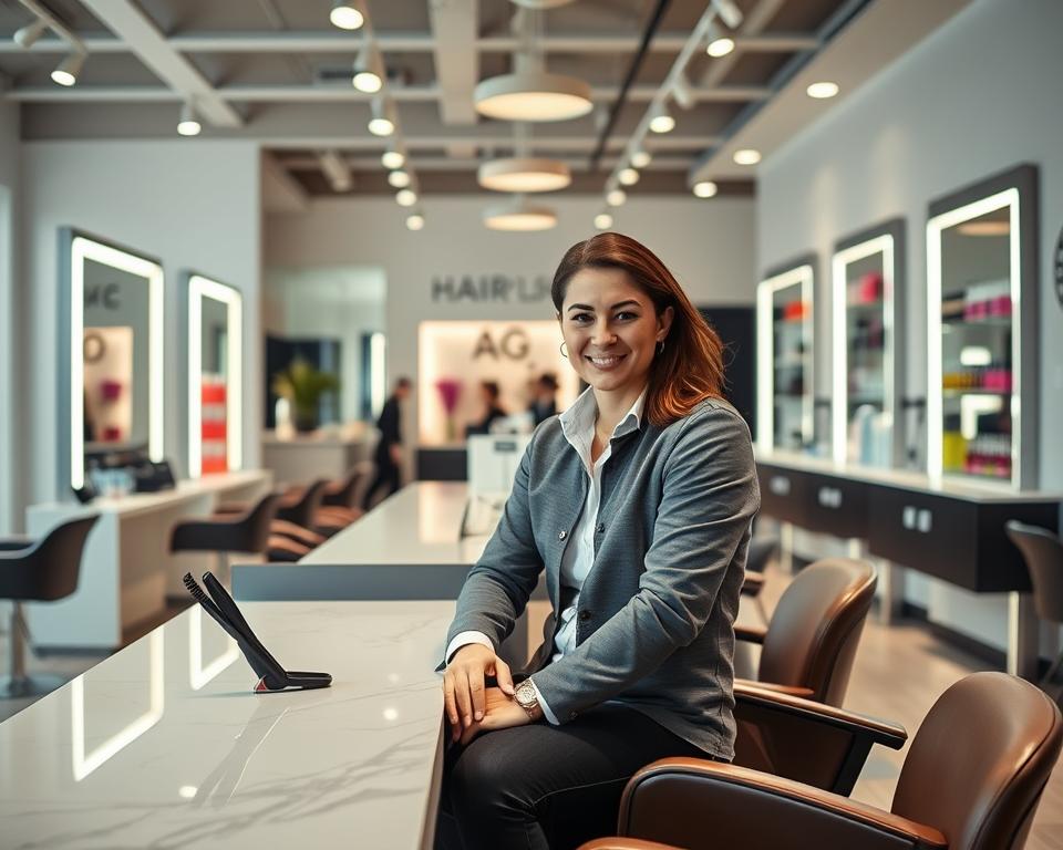 reklama dla salonu fryzjerskiego