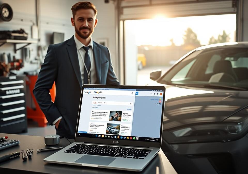 Reklama google dla mechanika samochodowego – lokalne kampanie