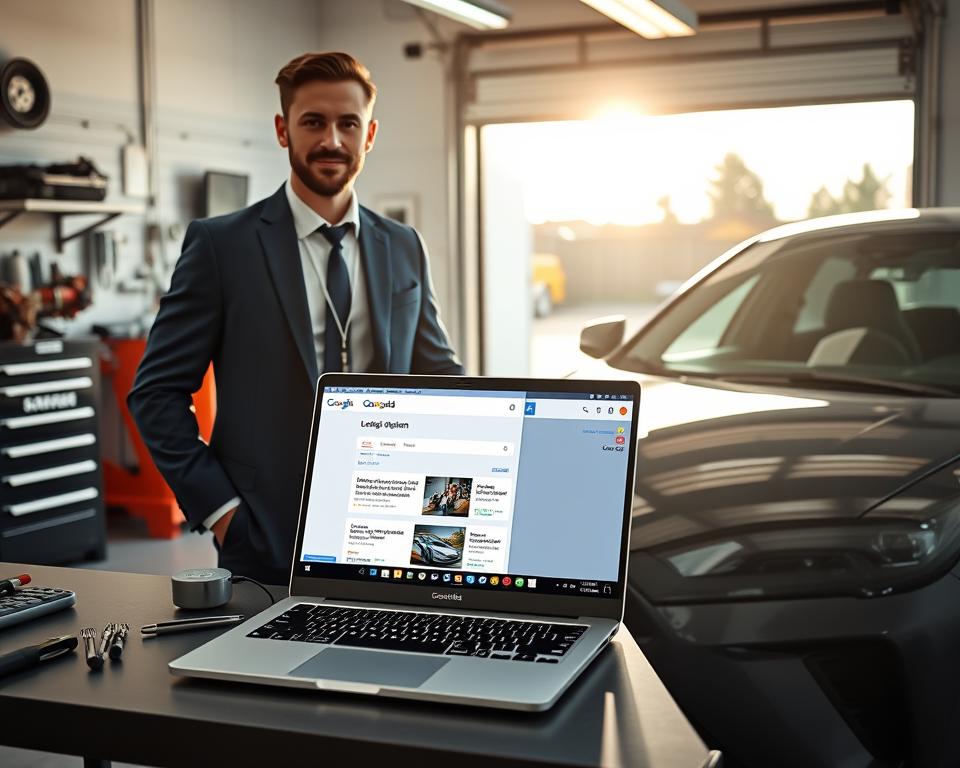 reklama google dla mechanika samochodowego